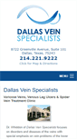 Mobile Screenshot of dallasveinspecialists.com